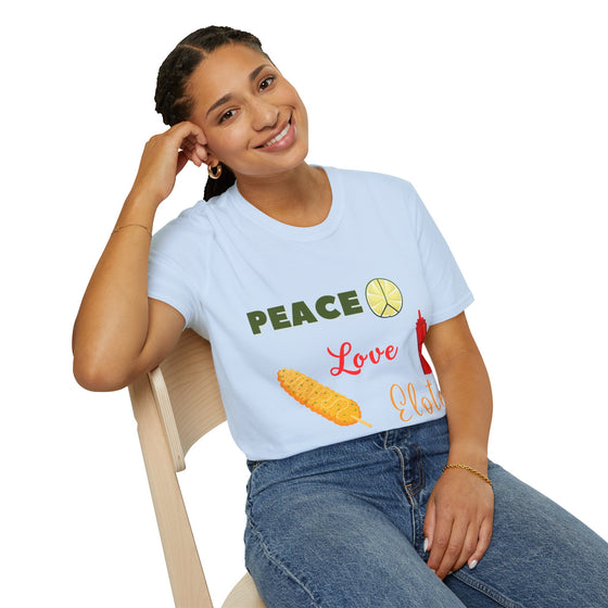 Peace, Love, Elotes Softstyle T-Shirt