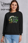 HAPPY ST. PATRICK'S DAY Round Neck Sweatshirt