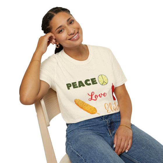 Peace, Love, Elotes Softstyle T-Shirt