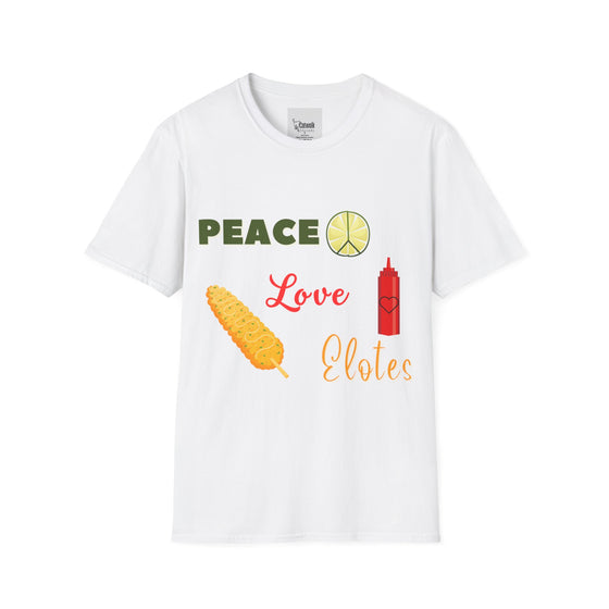 Peace, Love, Elotes Softstyle T-Shirt