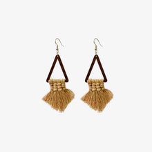  Tassel Detail Geometric Earrings