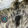 Turquoise Alloy Hairpin