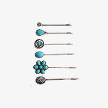  Turquoise Alloy Hairpin